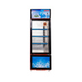 358L Swing Glass Door Vertical Double Temperature Showcase